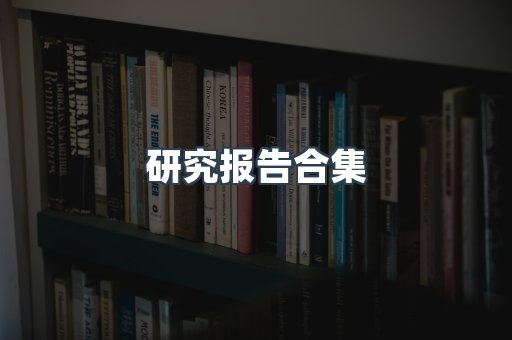 研究报告合集